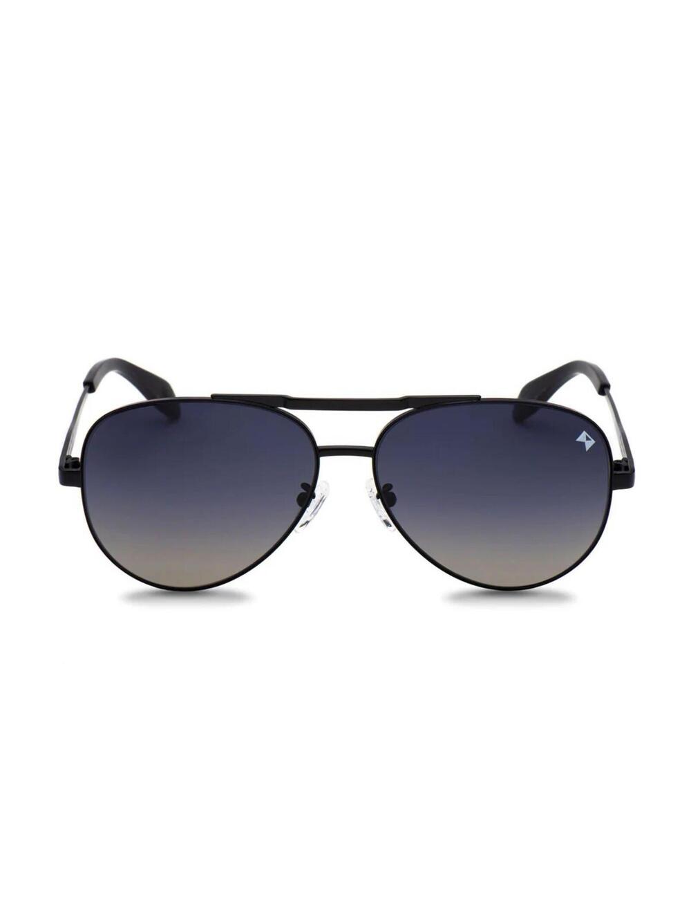 William Painter Aviator Titanium Polarized Sunglasses Matte Black The Hughes UV